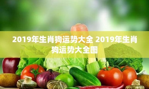 2019年生肖狗运势大全 2019年生肖狗运势大全图
