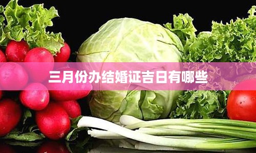 三月份办结婚证吉日有哪些