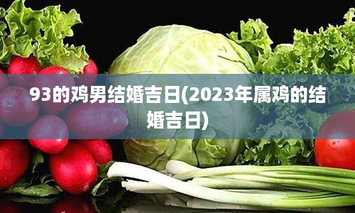 93的鸡男结婚吉日(2023年属鸡的结婚吉日)