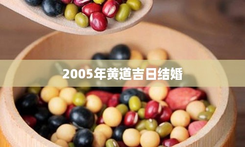 2005年黄道吉日结婚