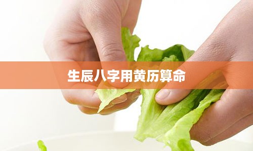 生辰八字用黄历算命