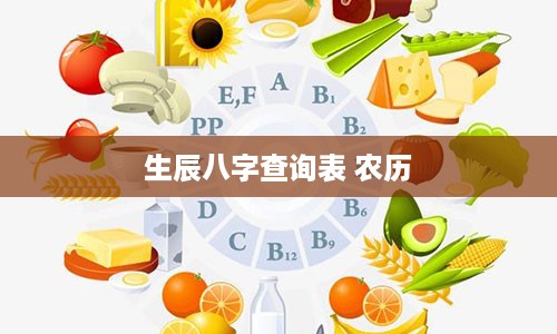 生辰八字查询表 农历