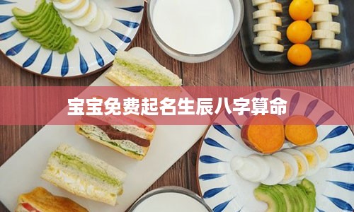 宝宝免费起名生辰八字算命