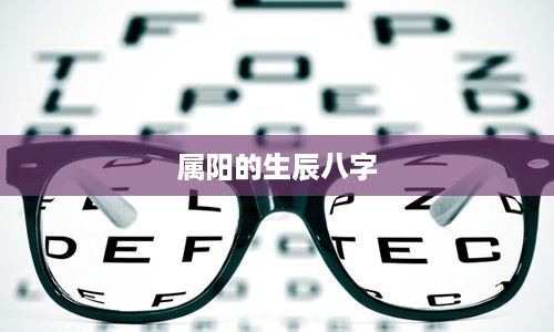 属阳的生辰八字