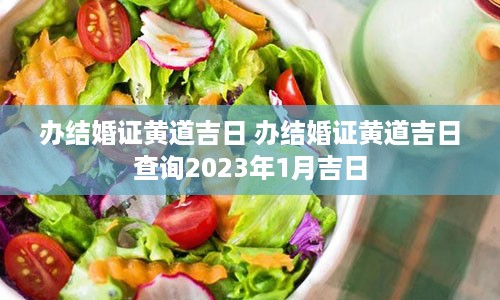 办结婚证黄道吉日 办结婚证黄道吉日查询2023年1月吉日