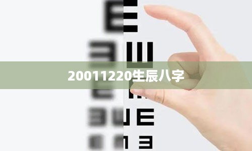 20011220生辰八字