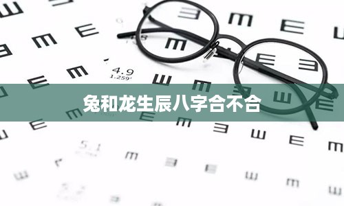 兔和龙生辰八字合不合