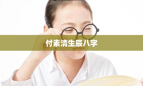 付素清生辰八字