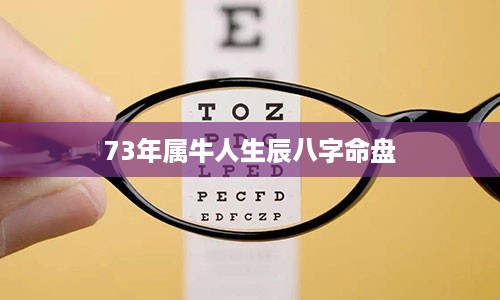 73年属牛人生辰八字命盘