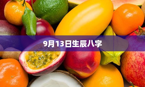 9月13日生辰八字