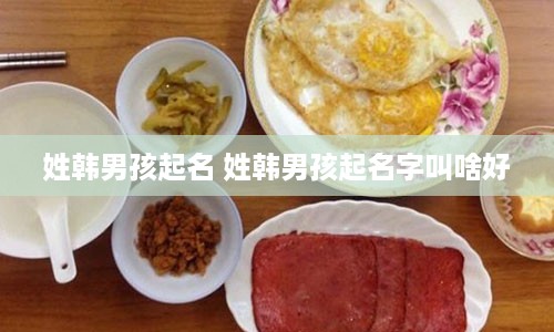 姓韩男孩起名 姓韩男孩起名字叫啥好