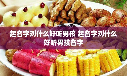 起名字刘什么好听男孩 起名字刘什么好听男孩名字