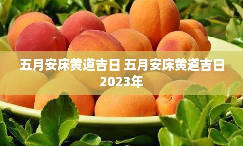 五月安床黄道吉日 五月安床黄道吉日2023年