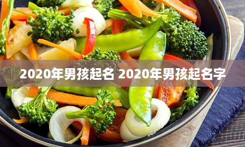 2020年男孩起名 2020年男孩起名字