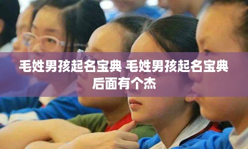 毛姓男孩起名宝典 毛姓男孩起名宝典后面有个杰