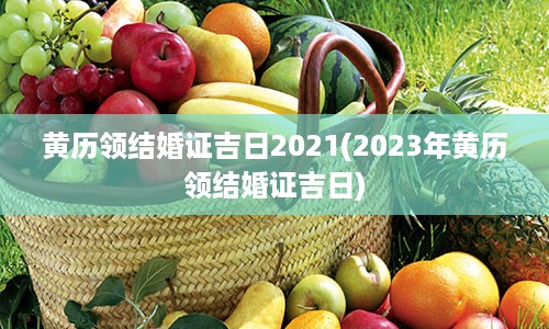 黄历领结婚证吉日2021(2023年黄历领结婚证吉日)