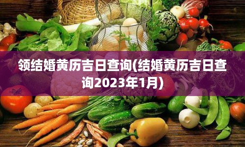 领结婚黄历吉日查询(结婚黄历吉日查询2023年1月)