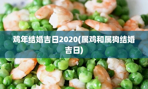 鸡年结婚吉日2020(属鸡和属狗结婚吉日)