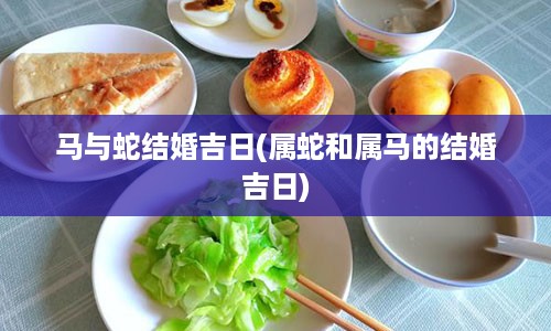 马与蛇结婚吉日(属蛇和属马的结婚吉日)