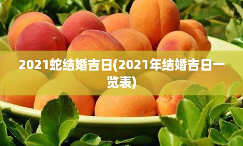 2021蛇结婚吉日(2021年结婚吉日一览表)