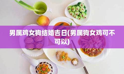 男属鸡女狗结婚吉日(男属狗女鸡可不可以)