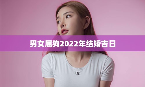 男女属狗2022年结婚吉日