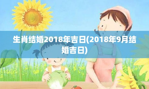 生肖结婚2018年吉日(2018年9月结婚吉日)