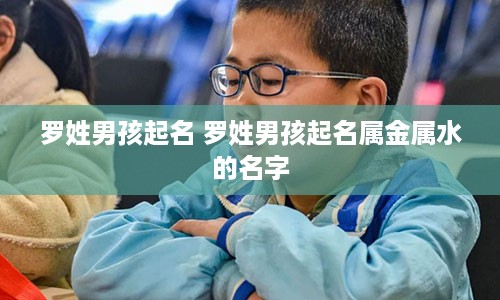 罗姓男孩起名 罗姓男孩起名属金属水的名字