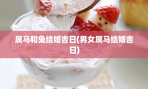 属马和兔结婚吉日(男女属马结婚吉日)