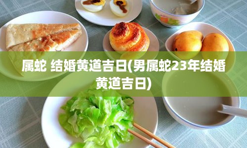 属蛇 结婚黄道吉日(男属蛇23年结婚黄道吉日)