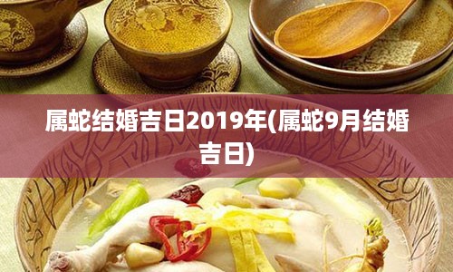 属蛇结婚吉日2019年(属蛇9月结婚吉日)