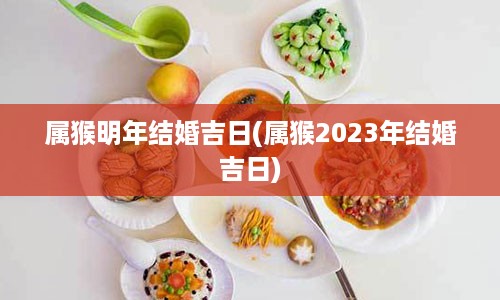 属猴明年结婚吉日(属猴2023年结婚吉日)