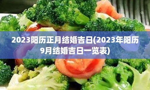 2023阳历正月结婚吉日(2023年阳历9月结婚吉日一览表)