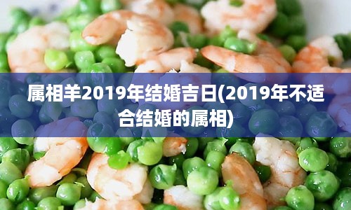 属相羊2019年结婚吉日(2019年不适合结婚的属相)