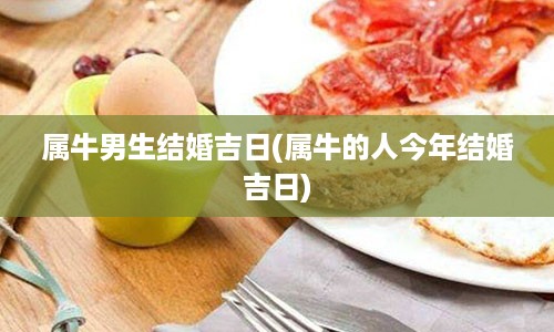 属牛男生结婚吉日(属牛的人今年结婚吉日)